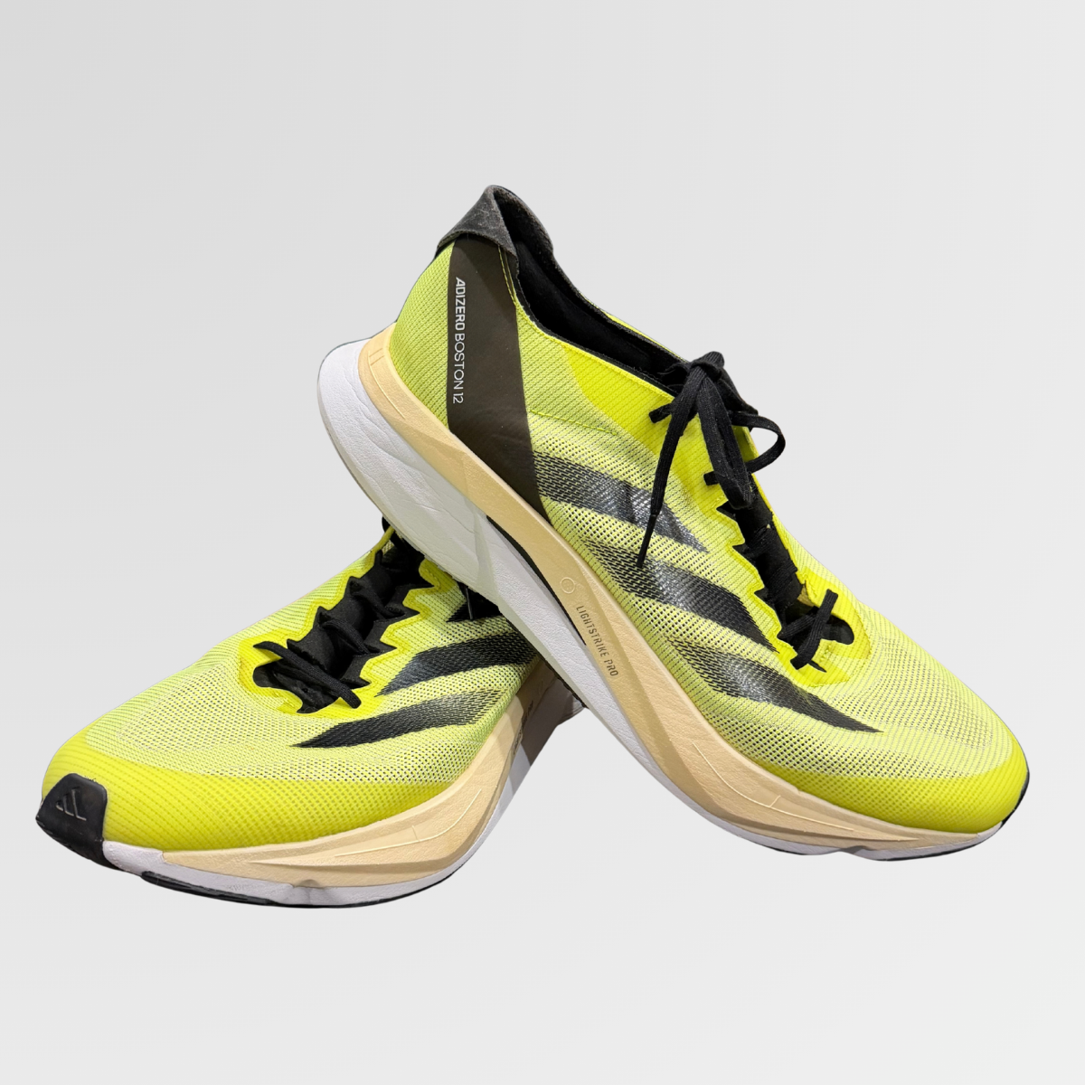 Adizero Boston 12 FAST-TEMPO TRAINING SHOES - Used with box - Green - Size US13 / UK12.5 / EU48 - Image 2