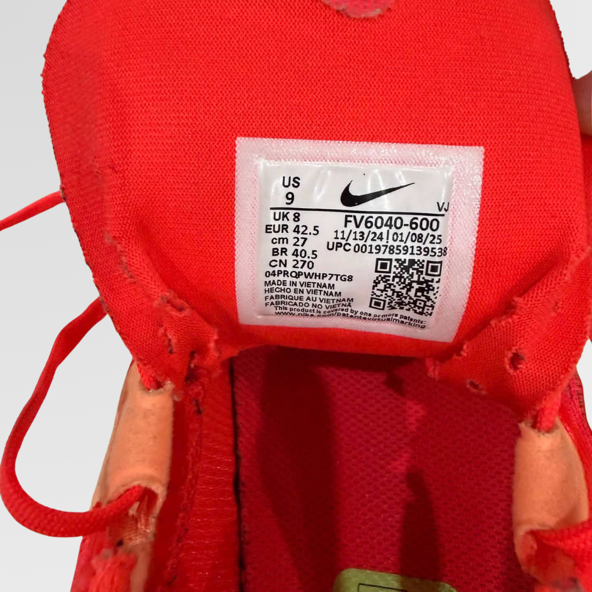 Nike Air Zoom Rival Fly 4 Road Racing Shoe - Slightly Used with box - Bright Crimson - US9 / UK8 / EU42.5 - Image 4